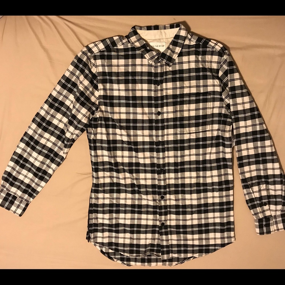 Button down plaid shirt